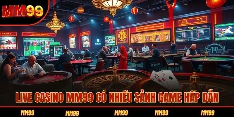 Live casino MM99 có nhiều sảnh game hấp dẫn
